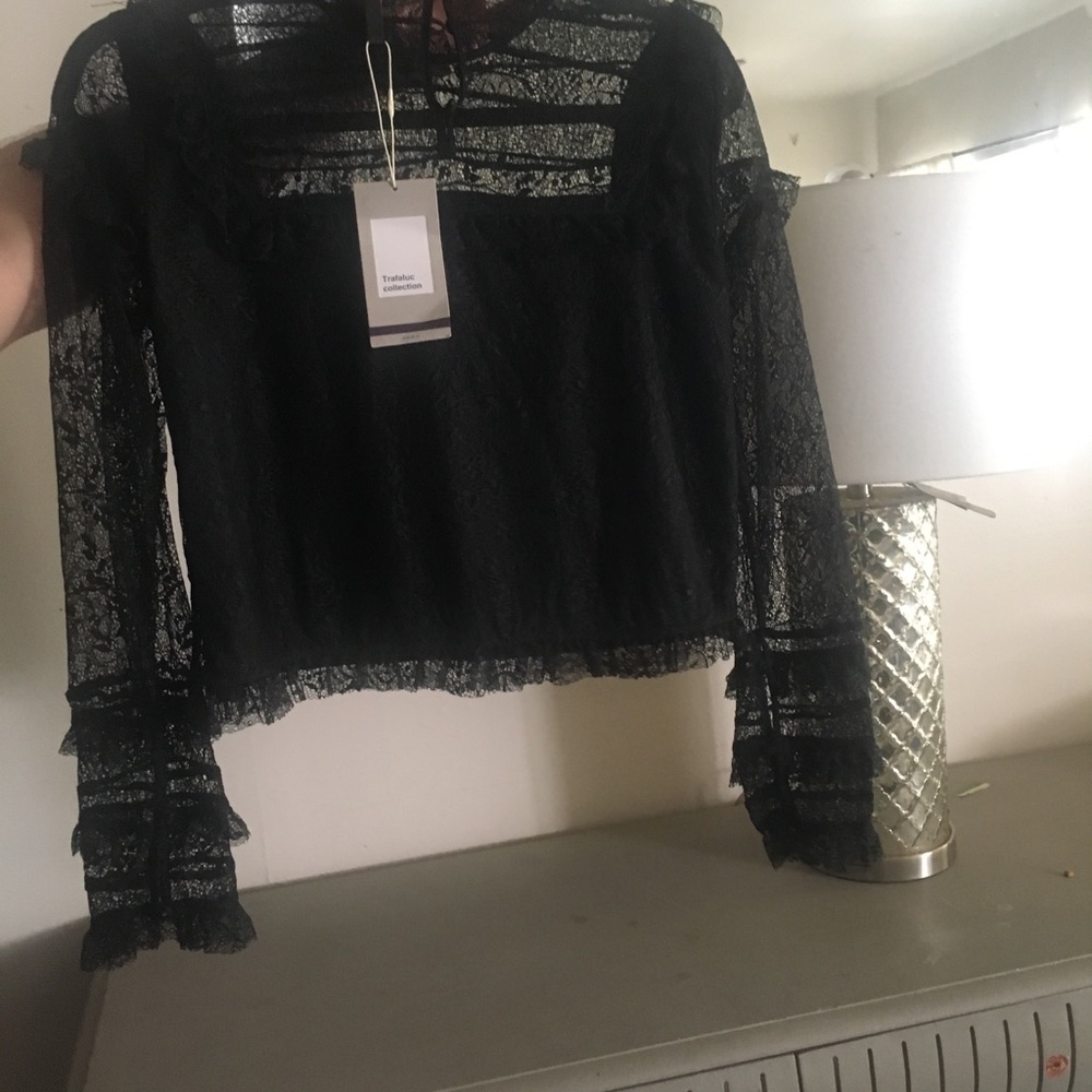 Black lace top